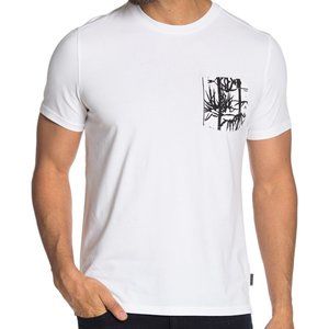John Varvatos Star USA Men's Short Sleeve Bayfront Pocket Crew T-Shirt White